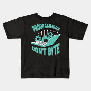 Programmers Don't Byte Software Engineer Gift Kids T-Shirt